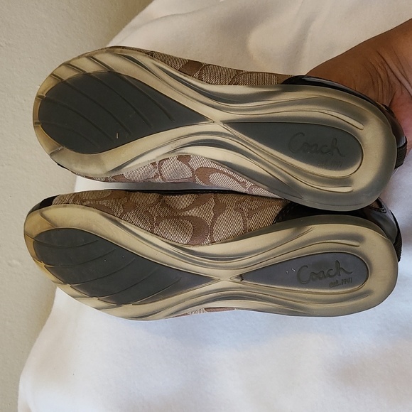 Coach Cecile brown/tan flats size 7.5 - Picture 4 of 6